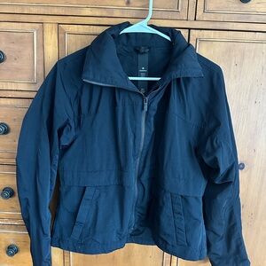 Lululemon Athletica Black Always Effortless Full-Zip Cropped Rain Jacket